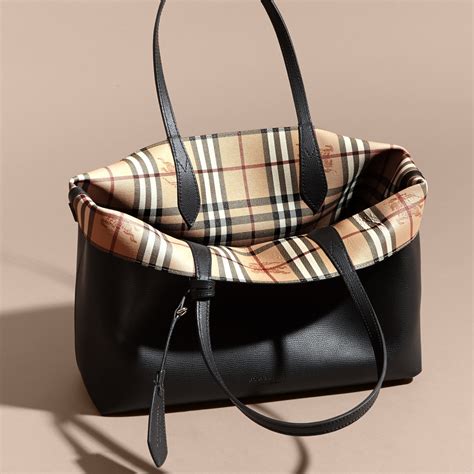 burberry tote black|burberry totes on sale.